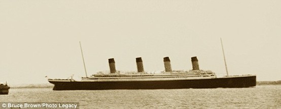 Photo:  Titanic as it left Southampton